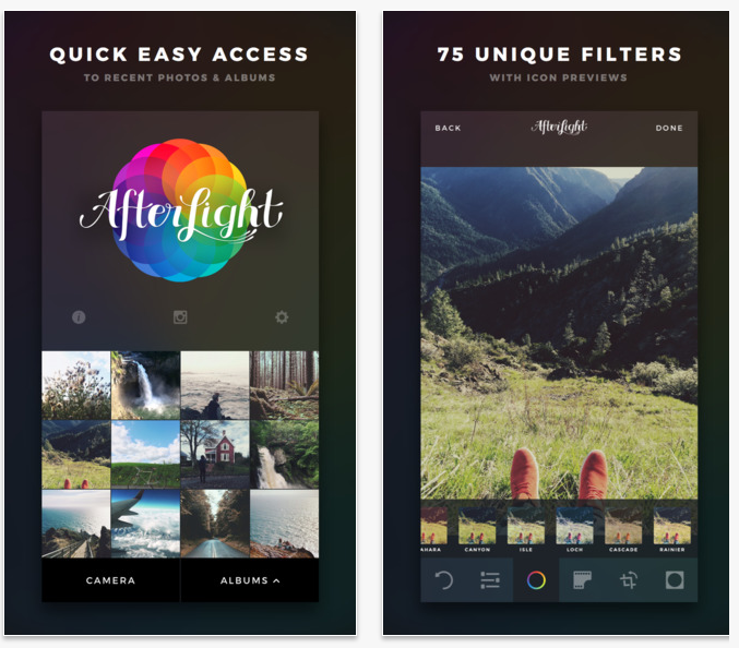 Afterlight is a paid image editing app you can download for on bothiOSandAndroid